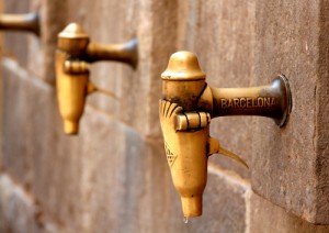 La fuente del barrio del Born, Barcelona.